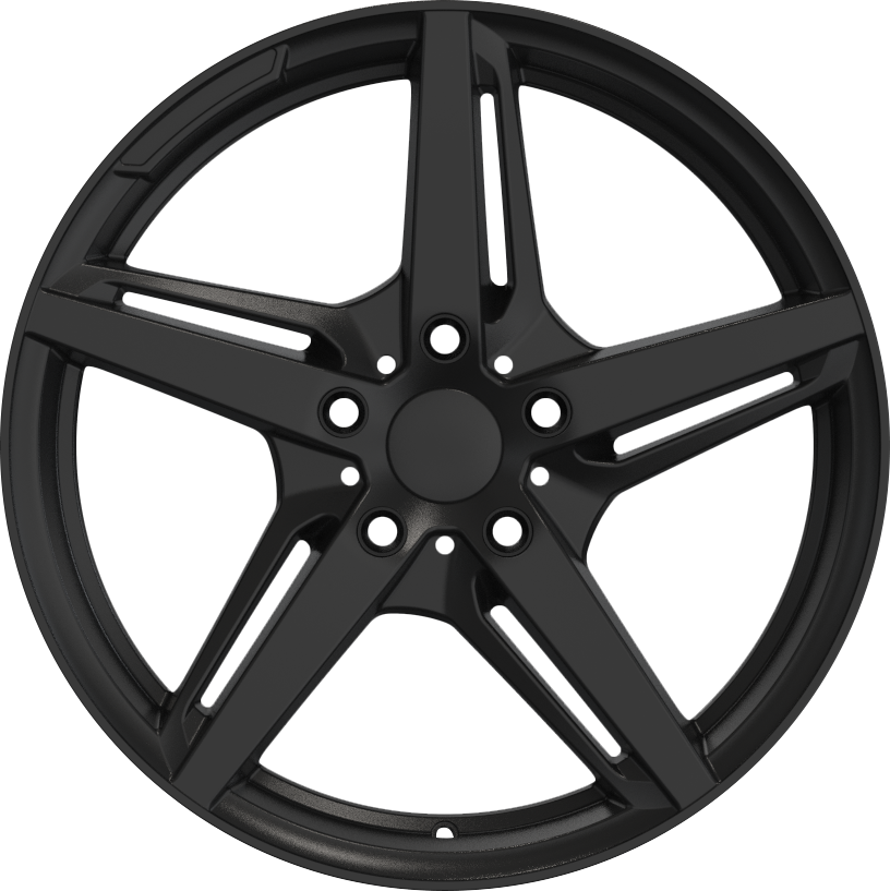 YKW Replica MR5 Gloss Black 18x8 +35 5x112mm 66.6mm - Wheelwiz