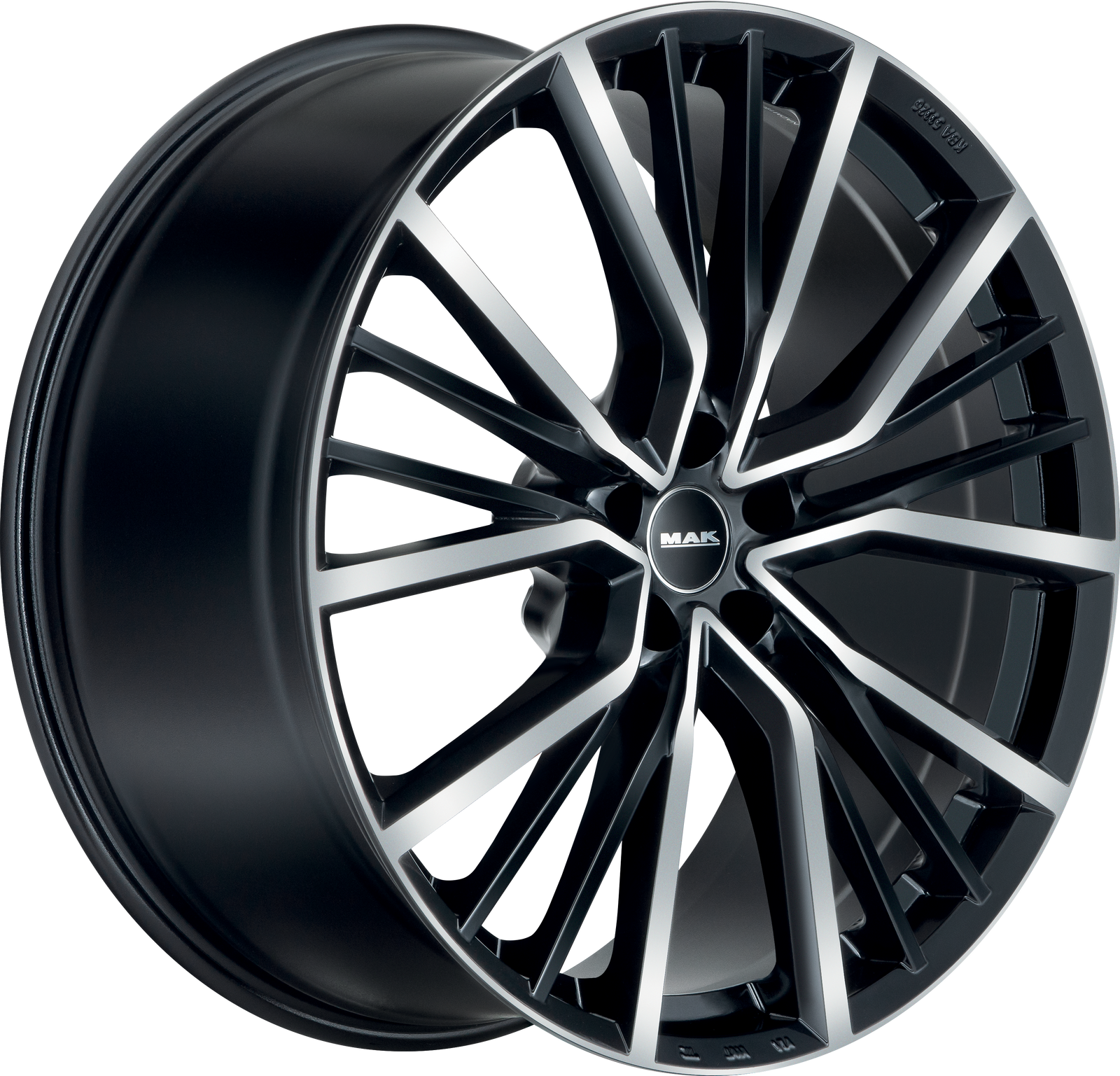 MAK Union Black Mirror 21x9.5 +25 5x112mm 66.45mm - Wheelwiz