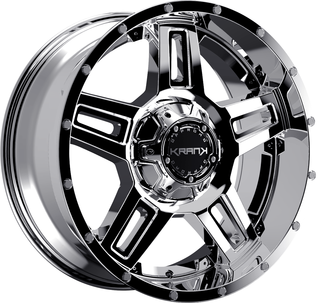 Krank Hammer Chrome 20x9 +18 6x135|6x139.7mm 108mm - Wheelwiz