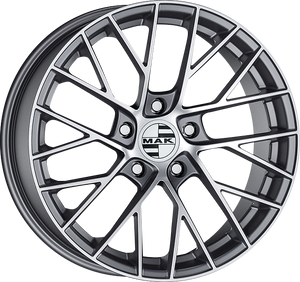 MAK Monaco Gunmetal w/ Mirror Face 19x8.5 +39 5x112mm 66.45mm