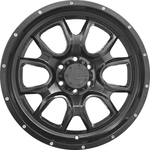 Mamba M19 Matte Black w/ Drilled Holes 15x8 +13 5x114.3mm 71.5mm