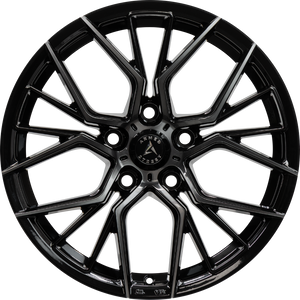 Armed Wheels Tactical Gloss Black Machined + Black Clear Coat 19x8.5 +30 5x113mm 74.1mm - Wheelwiz