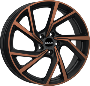 MAK Kassel Black and Bronze 20x8 +48 5x112mm 76mm - Wheelwiz