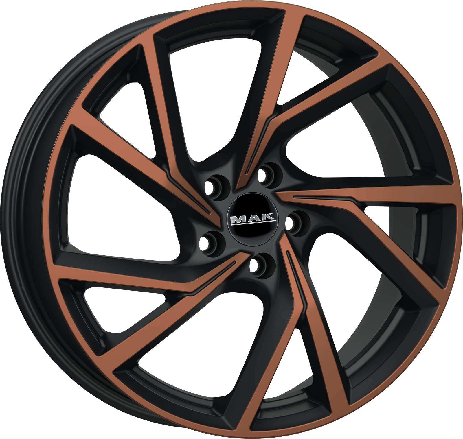 MAK Kassel Black and Bronze 18x8 +43 5x112mm 57.1mm - Wheelwiz