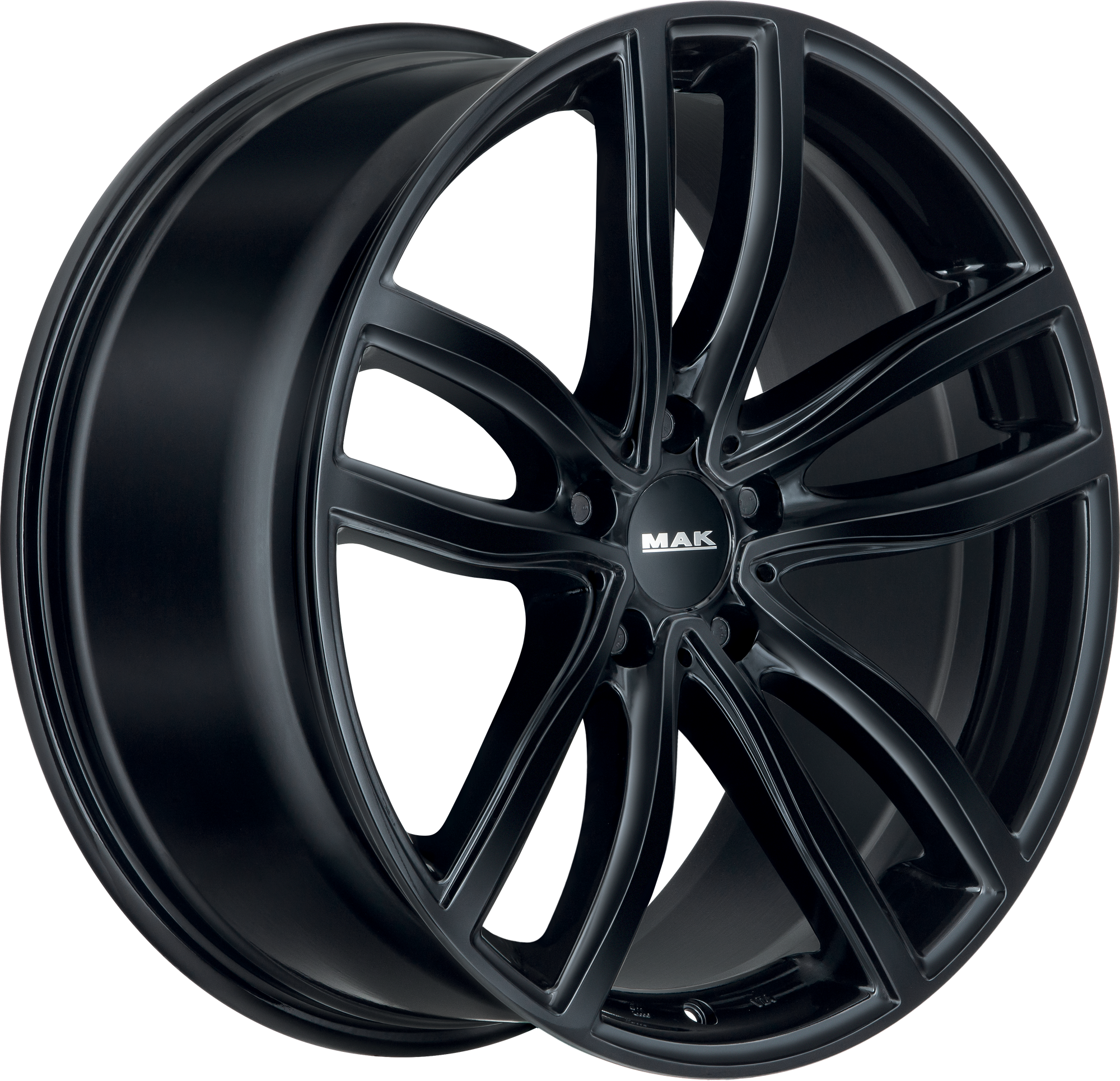 MAK Fahr Gloss Black 19x9.5 +44 5x112mm 66.6mm