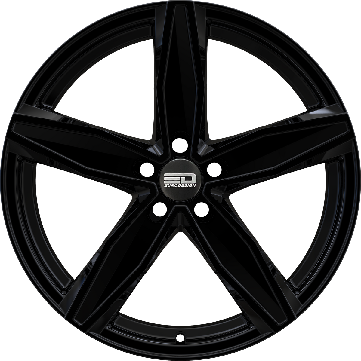 Euro Design Berlin Gloss Black 16x7 +40 5x108mm 63.4mm - Wheelwiz