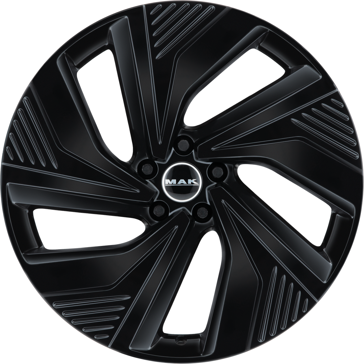MAK Electra Gloss Black 20x8 +35 5x114.3mm 76mm - Wheelwiz