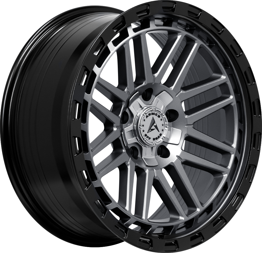 Armed Wheels Tank Matte Black + Gunmetal Face 17x9 0 5x127mm 78.1mm - Wheelwiz