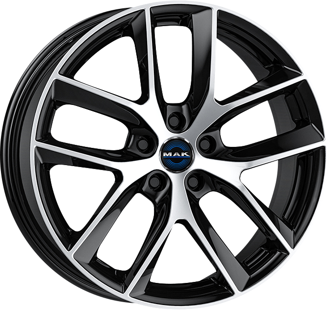 MAK Voltage Black Mirror 19x9.5 +45 5x114.3mm 64.1mm - Wheelwiz