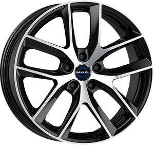 MAK Voltage Black Mirror 19x9.5 +45 5x114.3mm 64.1mm - Wheelwiz