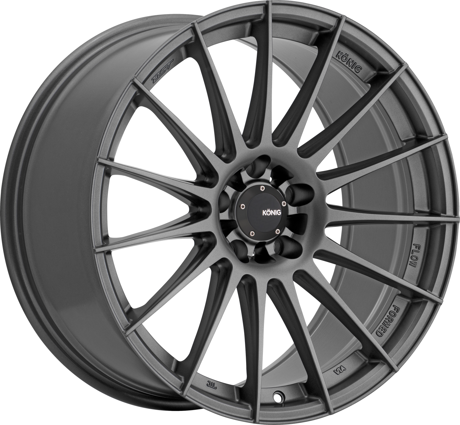 Konig Rennform Matte Grey 18x8 +45 5x112mm 66.56mm - Wheelwiz