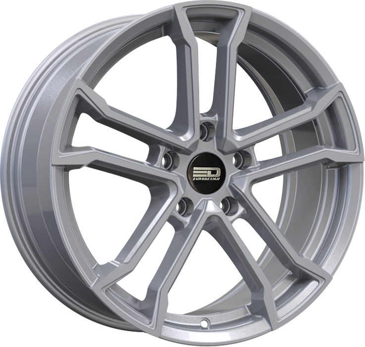 Euro Design Monaco Silver 17x7.5 +40 5x114.3mm 64.1mm - Wheelwiz