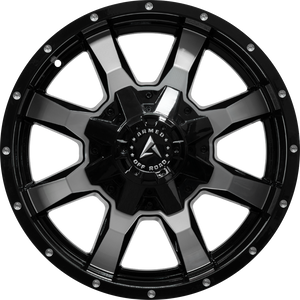 Armed Wheels Frontline Gloss Black Machined Face 18x9 +12 8x165.1mm 125.2mm