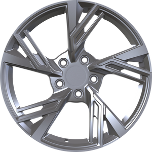 YKW Replica MF18 Matte Gunmetal 17x7.5 +40 5x112mm 66.5mm - Wheelwiz