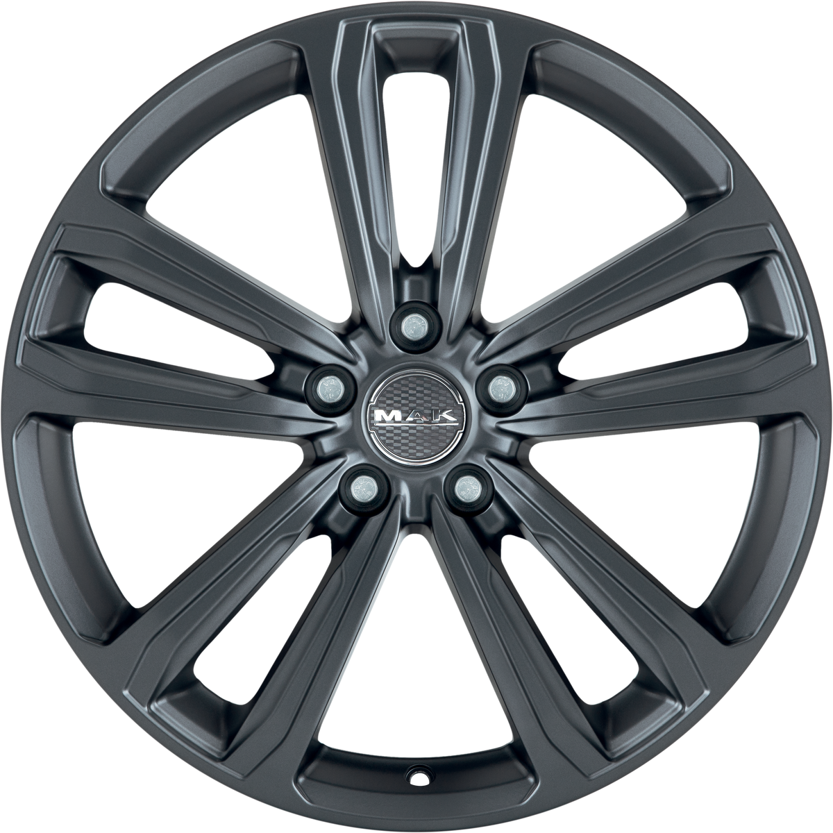 MAK Magma Matte Titanium 17x7 +35 5x108mm 72mm - Wheelwiz