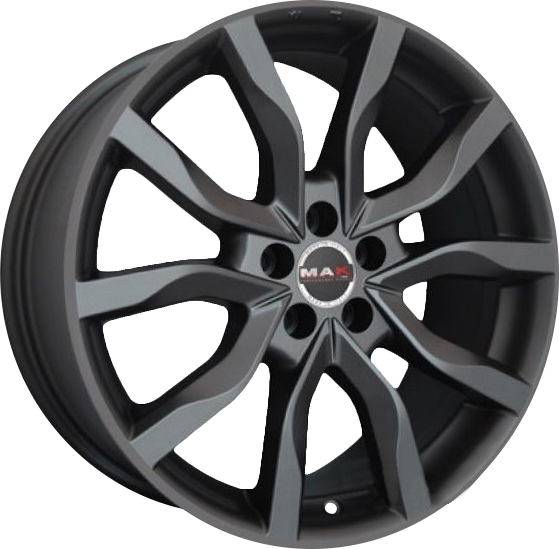 MAK HIGHLANDS Matte Titan 21x9 +38.5 5x108mm 63.4mm - Wheelwiz