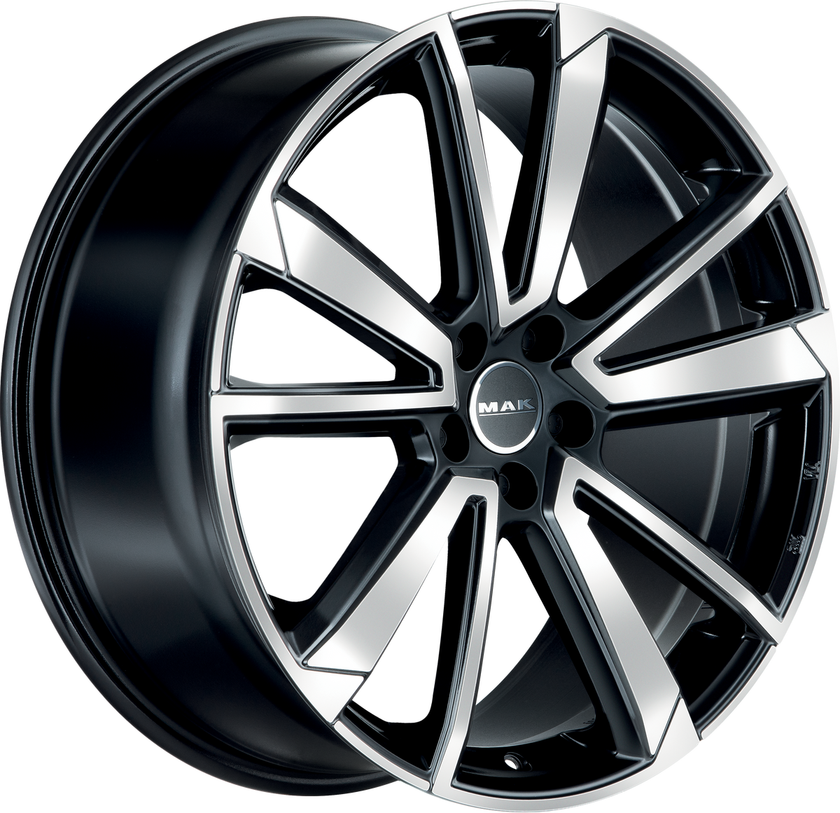 MAK Fivestar Black Mirror 19x8 +42 5x108mm 63.4mm - Wheelwiz