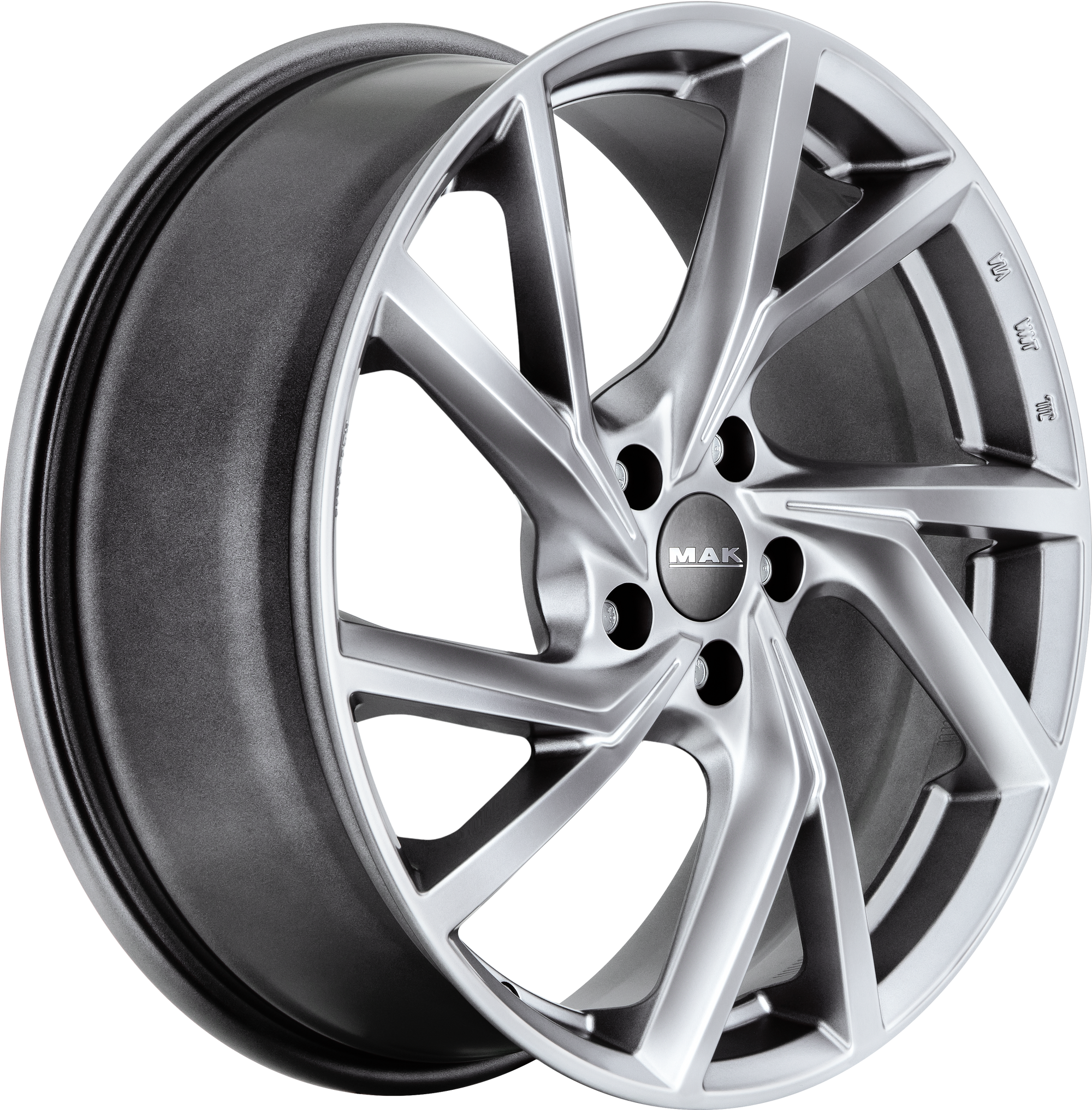 MAK Kassel Matte Titanium 19x7.5 +50 5x112mm 57.1mm