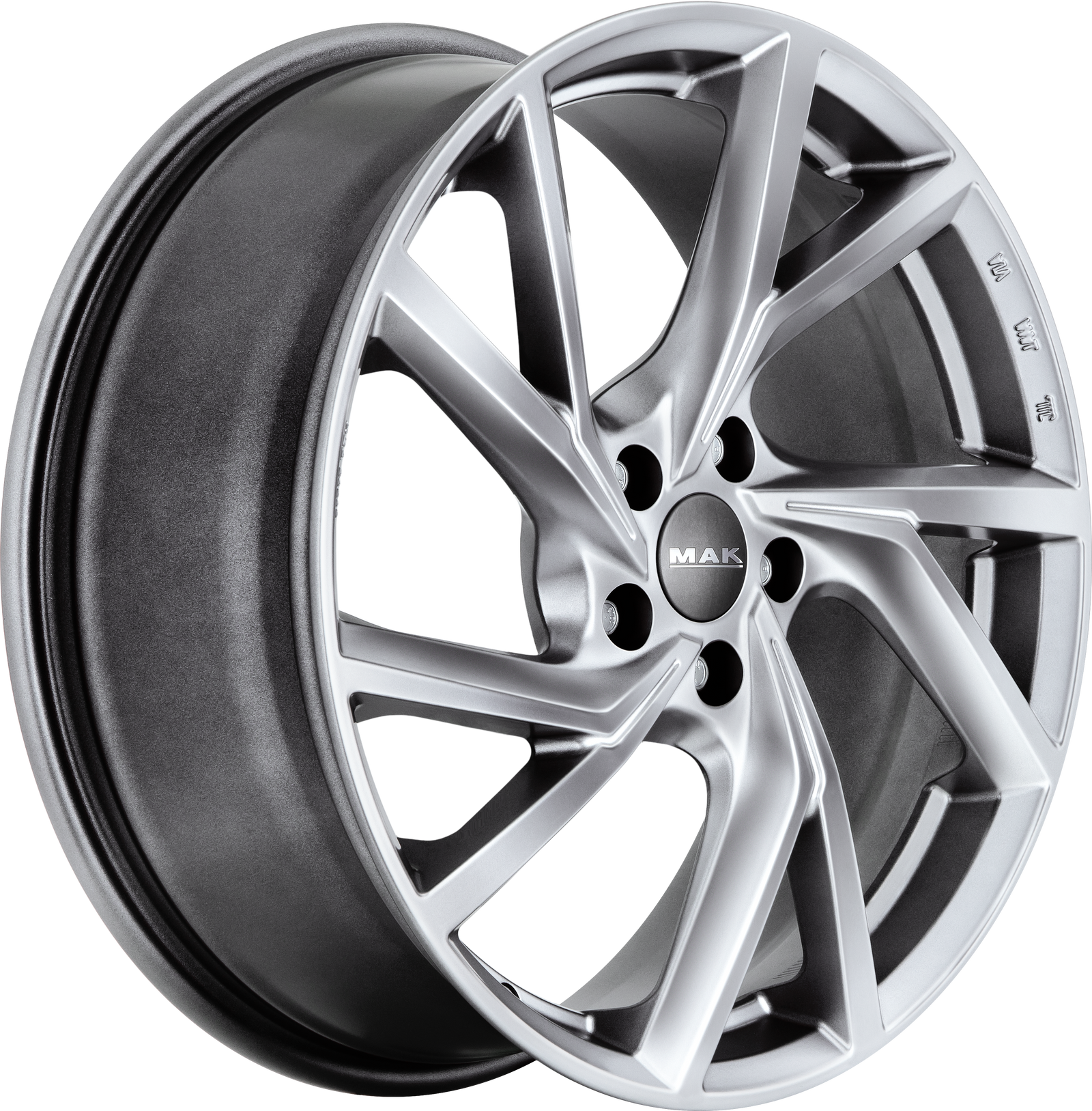 MAK Kassel Matte Titanium 17x7.5 +46 5x112mm 57.1mm - Wheelwiz