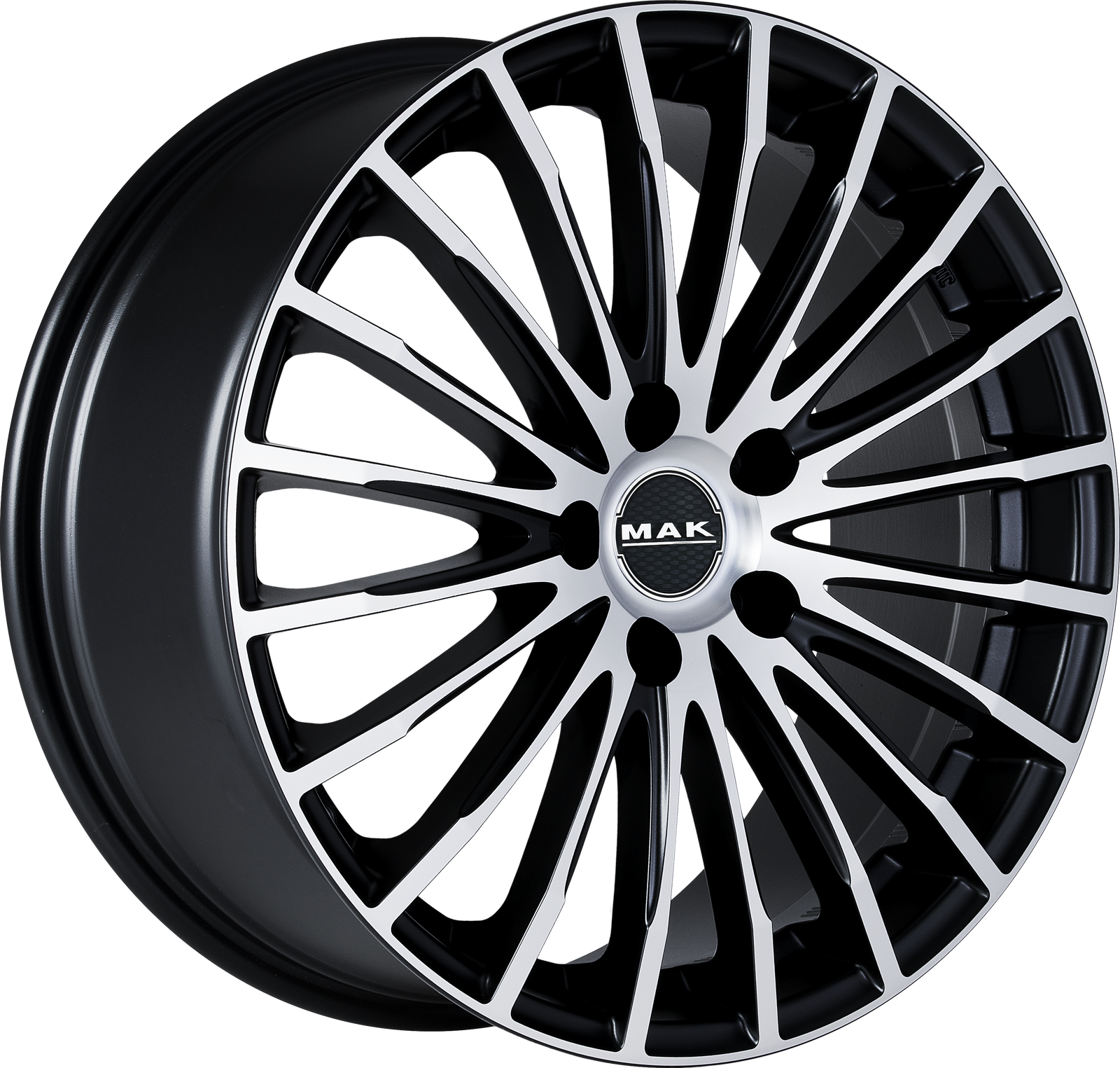 MAK Fatale Ice Black 17x7 +32 4x108mm 72mm - Wheelwiz