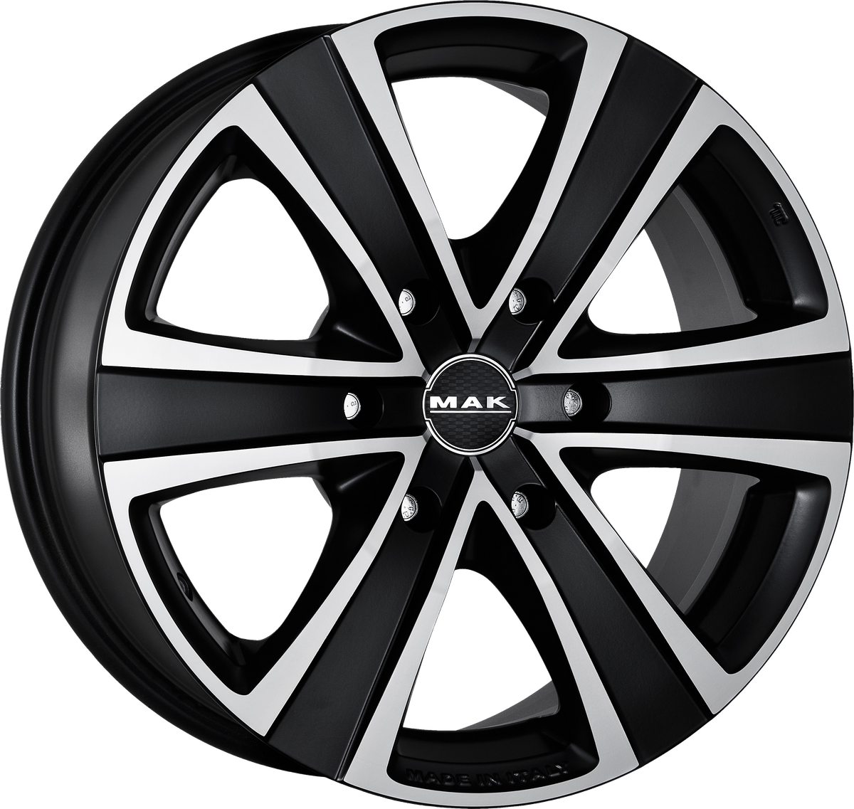 MAK FUOCO Ice Black 20x9 +60 6x130mm 84.1mm - Wheelwiz