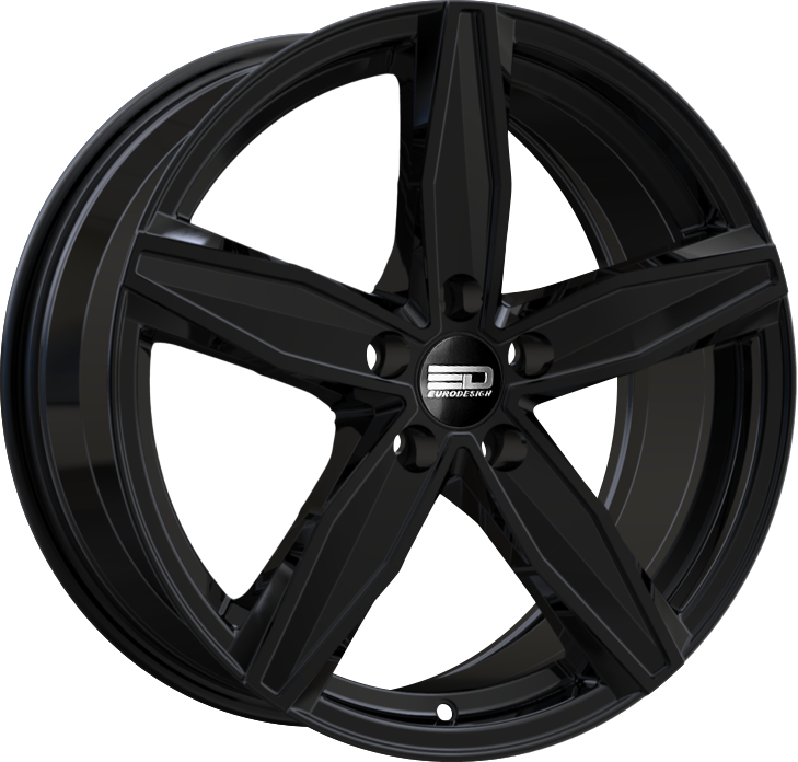Euro Design Berlin Gloss Black 16x7 +40 5x100mm 56.1mm - Wheelwiz