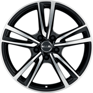 MAK Icona Black Mirror 17x7.5 +47 5x112mm 76mm - Wheelwiz