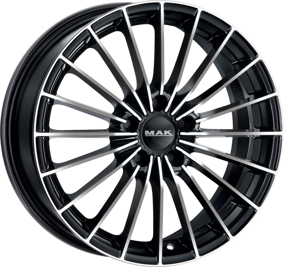 MAK ARESE Black w/ Mirrored Face 18x7.5 +42 4x98mm 58.1mm - Wheelwiz