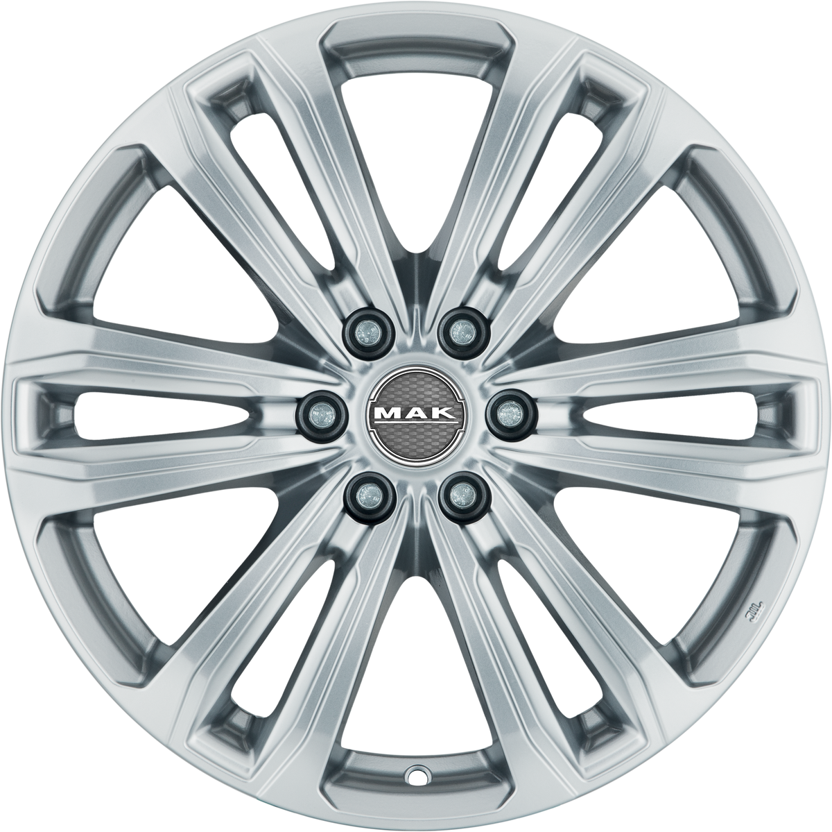 MAK Safari6 Silver 17x7.5 +50 6x130mm 84.1mm - Wheelwiz