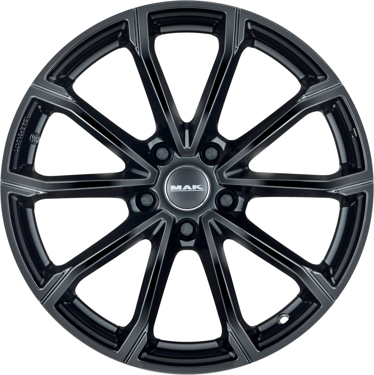 MAK Davinci Gloss Black 18x7 +40 5x114.3mm 66.1mm - Wheelwiz