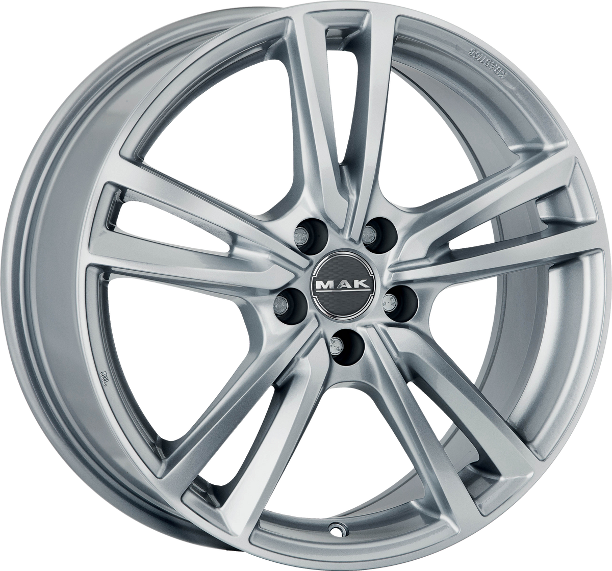 MAK ICONA Silver 17x7 +38 5x100mm 57.1mm - Wheelwiz