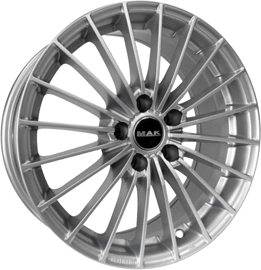 MAK ARESE Silver 17x7.5 +33 5x110mm 65.1mm - Wheelwiz