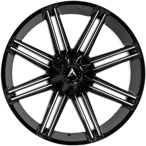 Armed Wheels Chopper Gloss Black Machined 22x12 -44 8x165.1mm 125.1mm - Wheelwiz