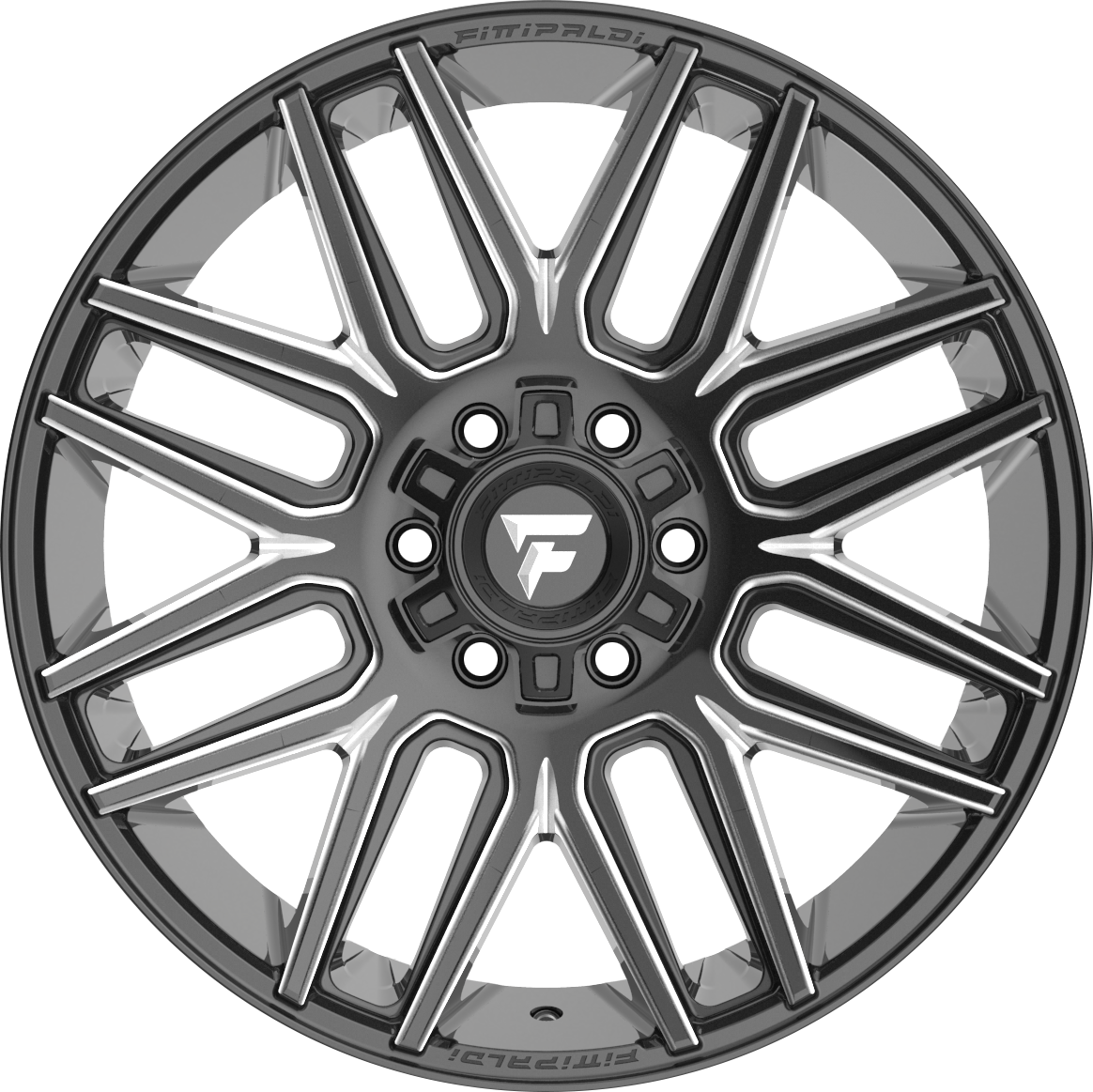 Fittipaldi FA14 Gloss Black Milled 20x10 -19 8x180mm 124.3mm - Wheelwiz