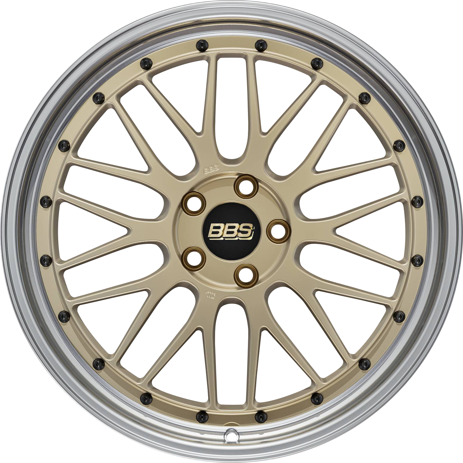 BBS LM 18x9 +42 5x114.3 PFS GOLD POLISHED– Wheelwiz