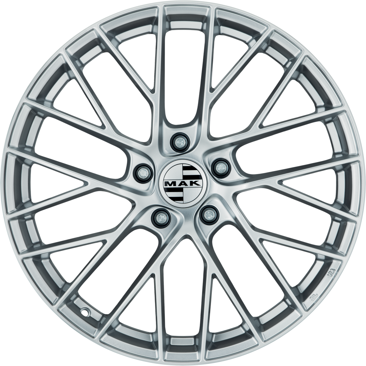 MAK Monaco Silver 19x8.5 +46 5x112mm 57.1mm - Wheelwiz
