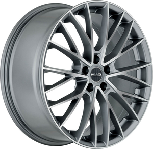 MAK Speciale Graphite Mirror Face 22x10 +12 5x112mm 66.5mm - Wheelwiz