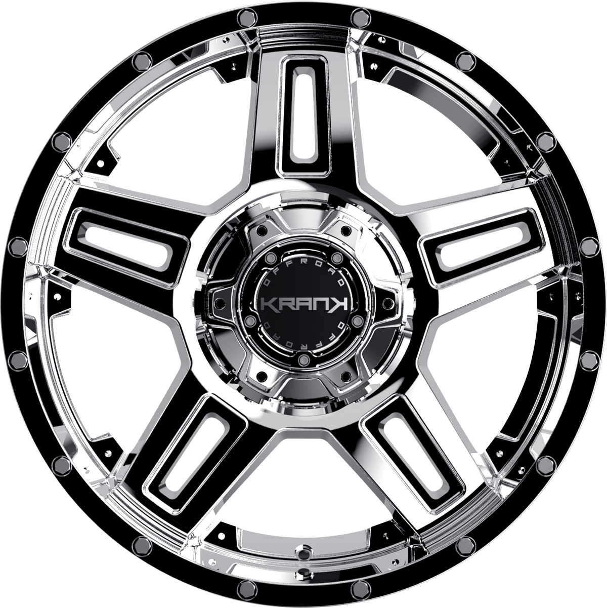 Krank Hammer Chrome 20x9 +18 5x127|5x139.7mm 77.8mm - Wheelwiz