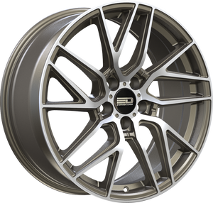 Euro Design Tech - EFS Matte Bronze Machined 18x8 +35 5x100|5x105|5x110|5x112|5x115|5x118|5x108|5x114.3|5x98mm 72.6mm - Wheelwiz