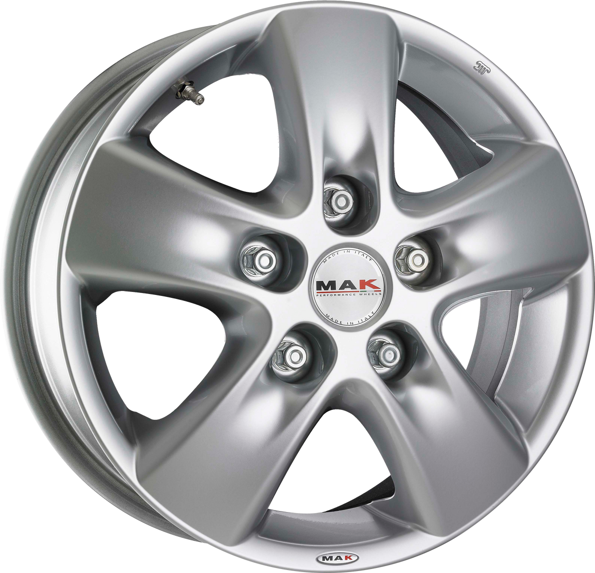 MAK HD2 Hyper Silver 15x6.5 +52 5x160mm 65.1mm - Wheelwiz