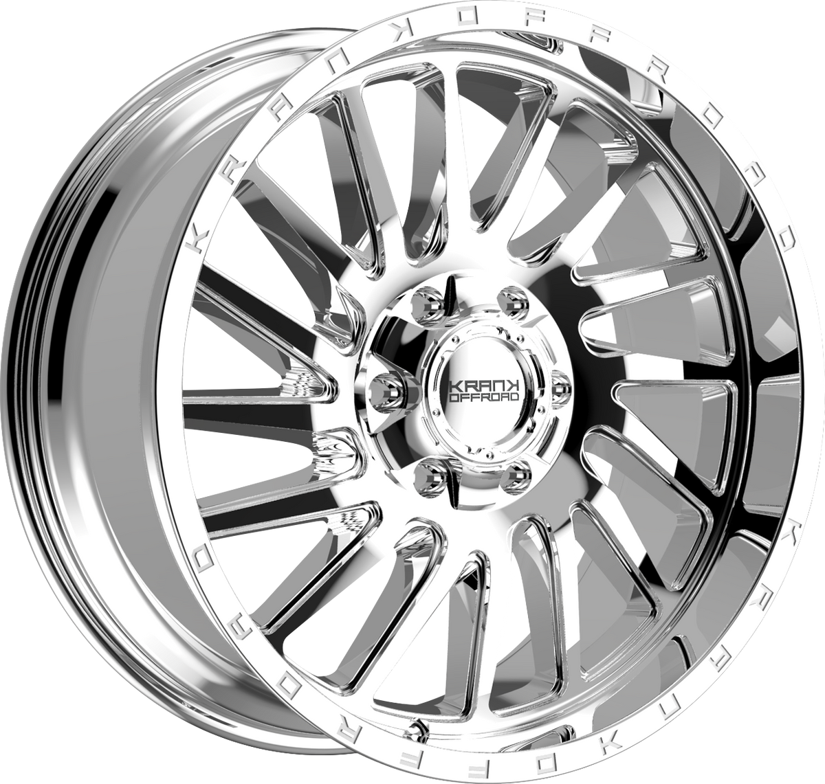 Krank Coil Chrome 20x9 +10 6x135|6x139.7mm 108mm - Wheelwiz