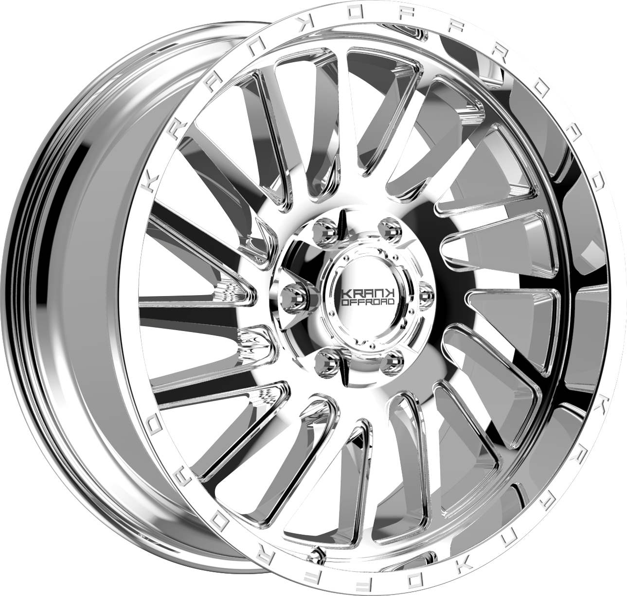 Krank Coil Chrome 20x9 +10 6x135|6x139.7mm 108mm - Wheelwiz