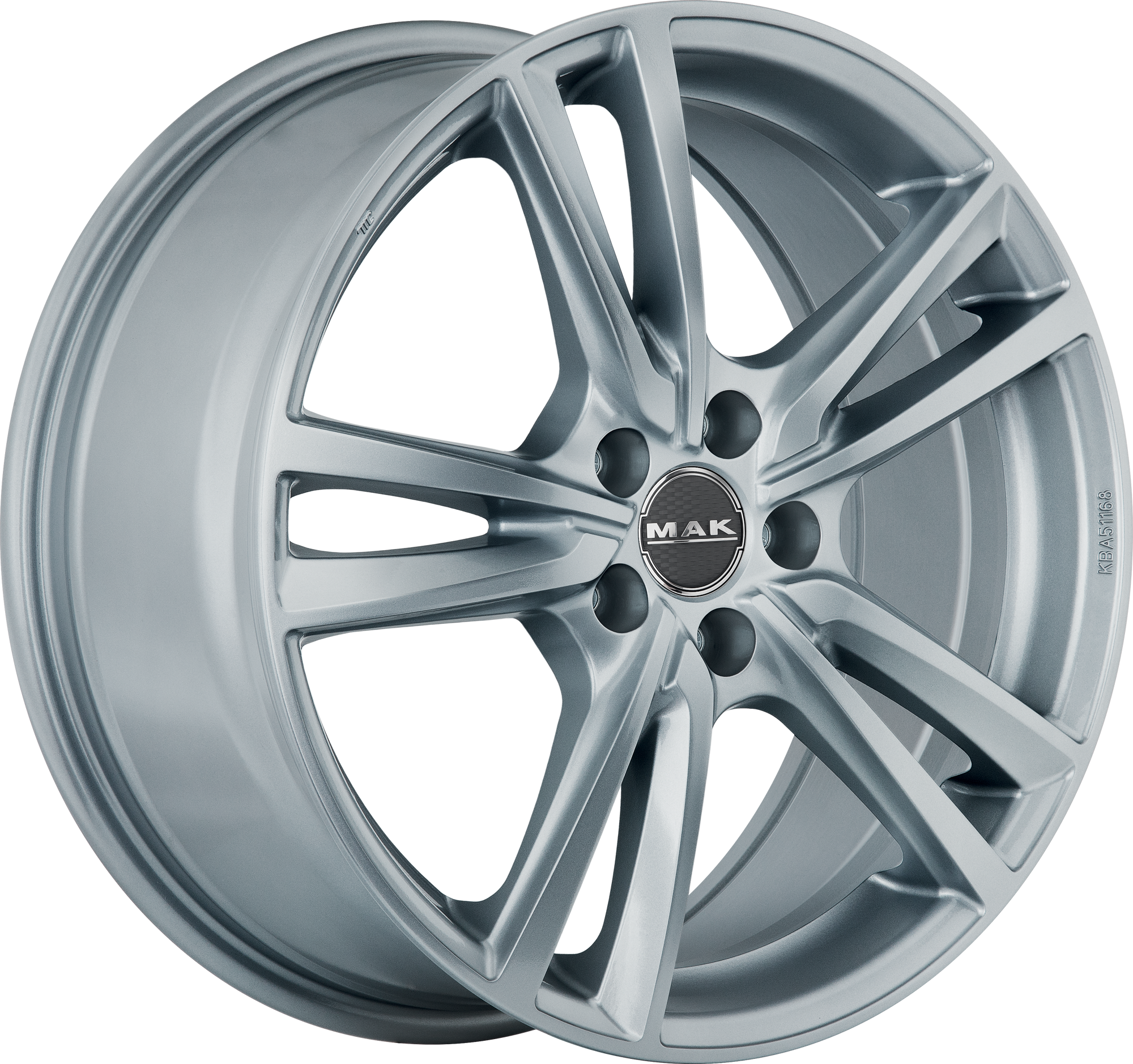 MAK Icona Silver 17x7.5 +48 5x114.3mm 76mm