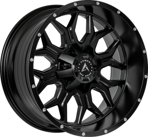 Armed Wheels Infantry Satin Black + Milled Holes 20x10 -24 6x135mm 108.2mm