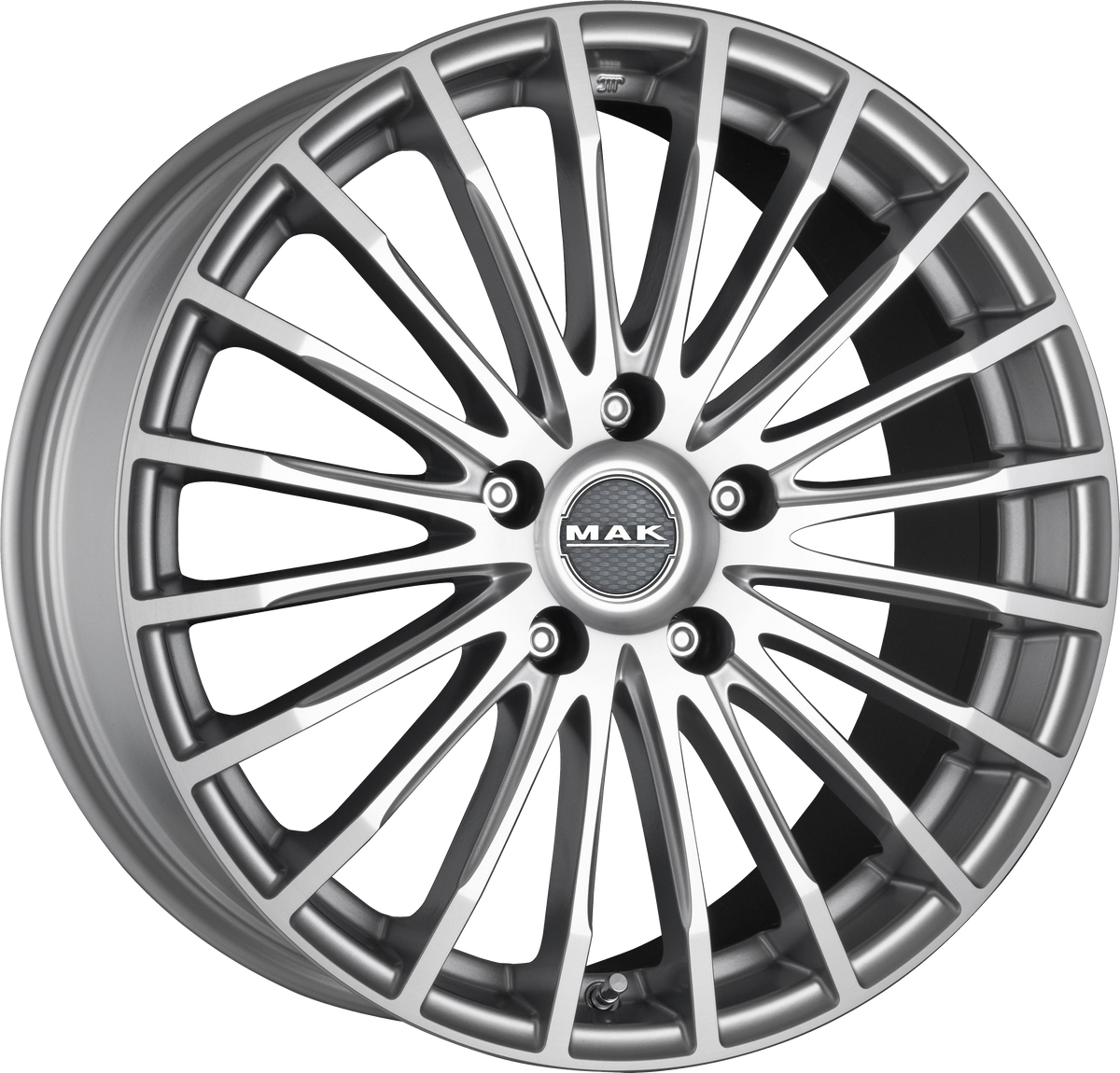 MAK FATALE Silver 19x8.5 +35 5x114.3mm 76mm - Wheelwiz