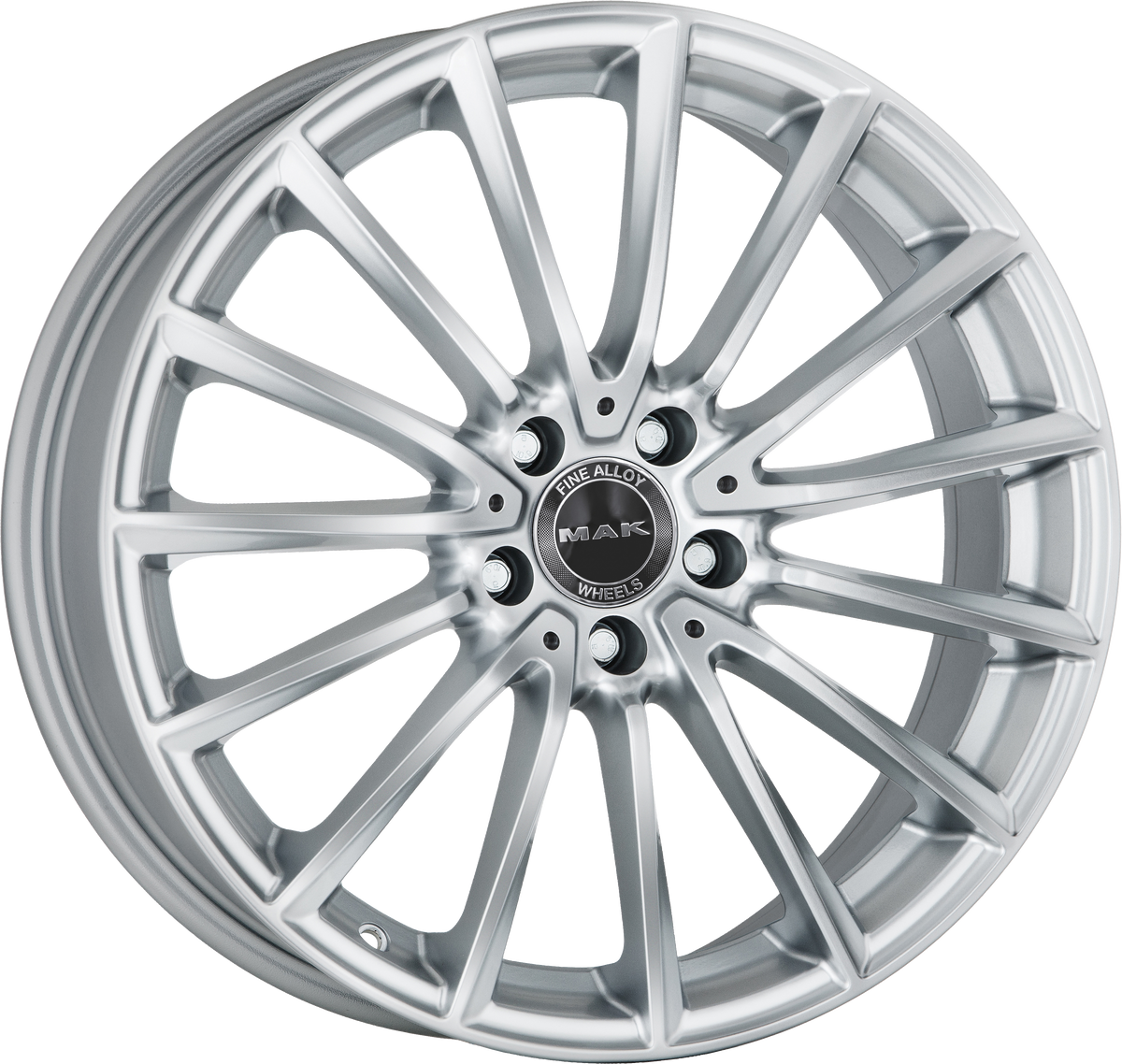 MAK KOMET Silver 19x8 +38 5x112mm 66.6mm - Wheelwiz