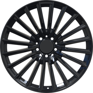 YKW Replica MF30 Gloss Black 20x8.5 +30 5x112mm 66.6mm - Wheelwiz