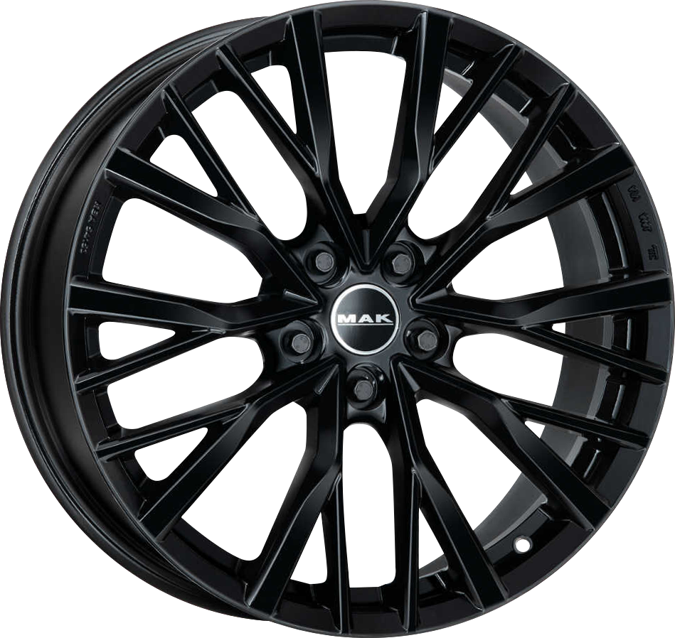 MAK KENT Gloss Black 22x9 +43 5x108mm 63.4mm - Wheelwiz
