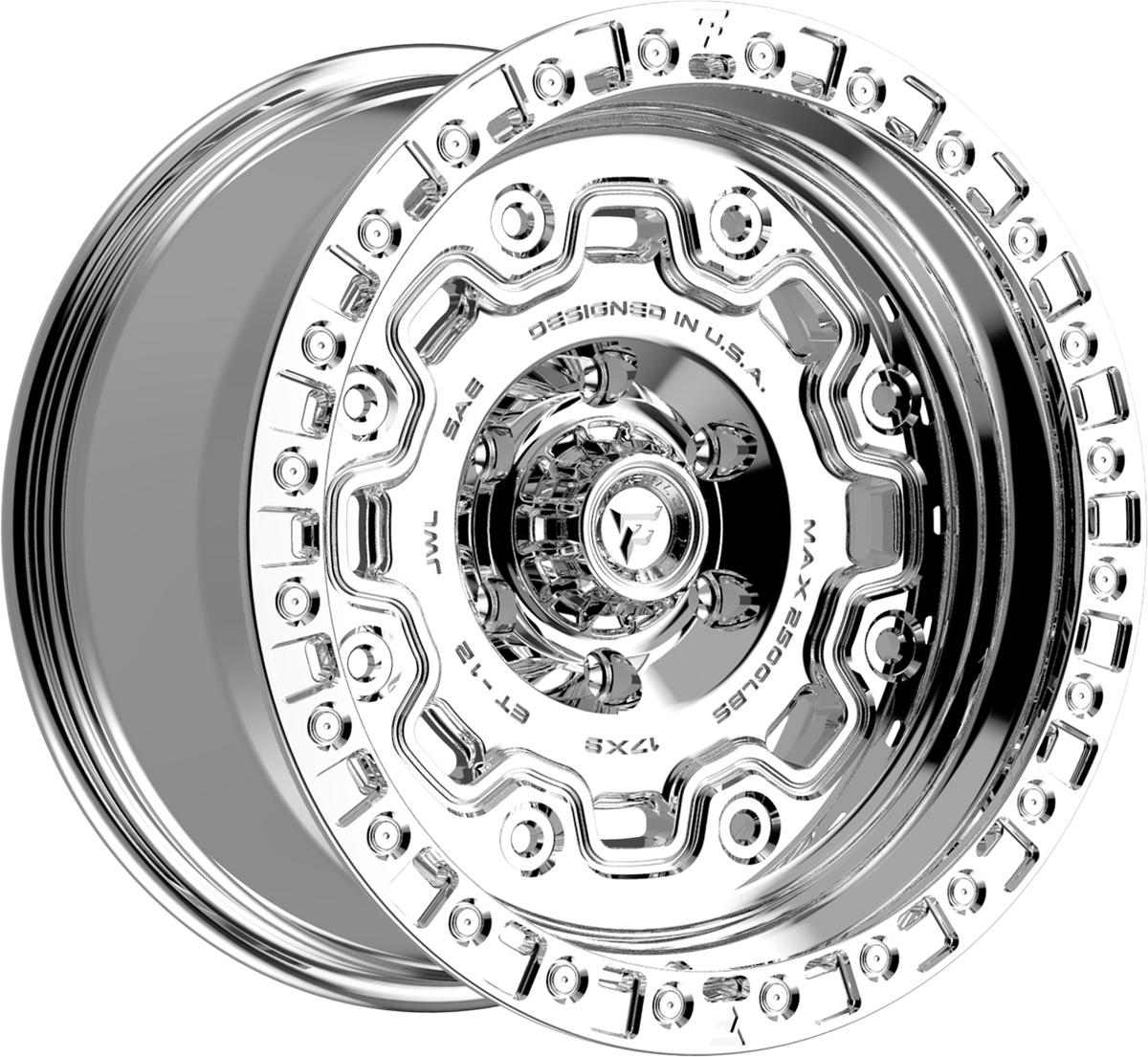 Fittipaldi FT100 Mirror Coat 17x9 -12 5x127mm 71.5mm - Wheelwiz