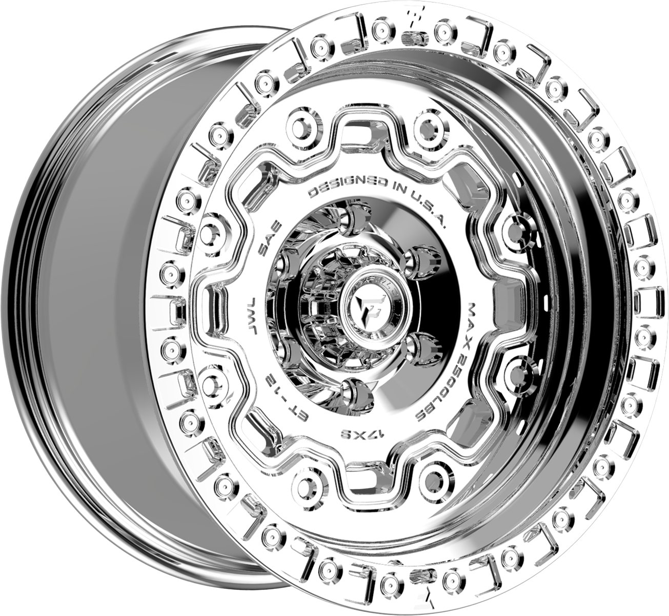 Fittipaldi FT100 Mirror Coat 17x9 -12 5x127mm 71.5mm - Wheelwiz